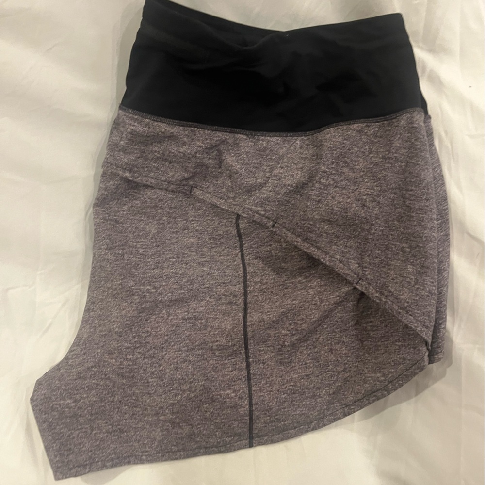 lululemon athletica Black and Gray Athletic Shorts